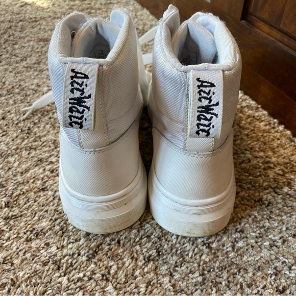 Doc Martens Comb Combat Boots White Lace Up Size 8 - Picture 3 of 8